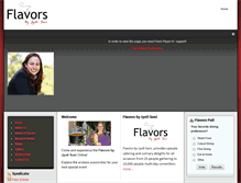 Tablet Screenshot of flavorsbyjs.com